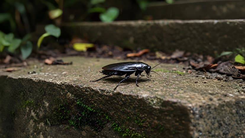 Oriental cockroach identification