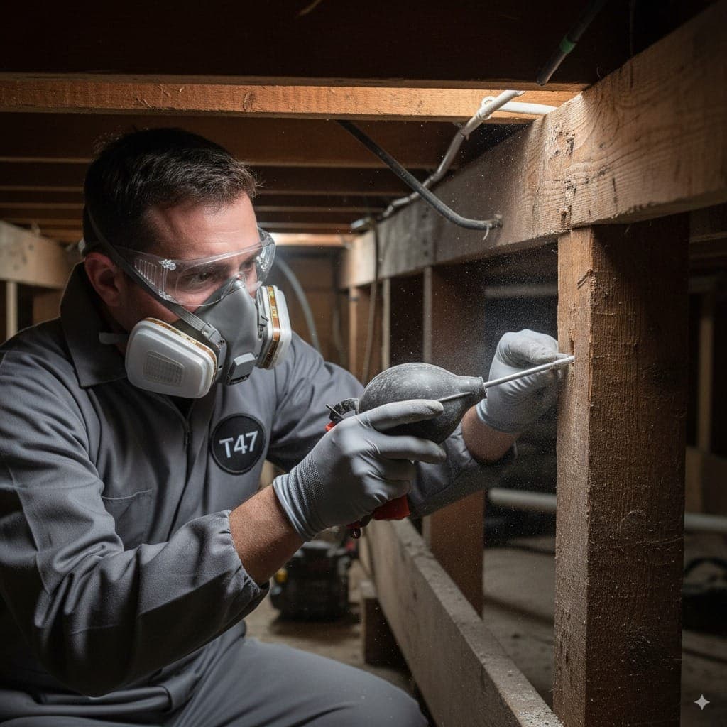 Professional Termite Dusting Process