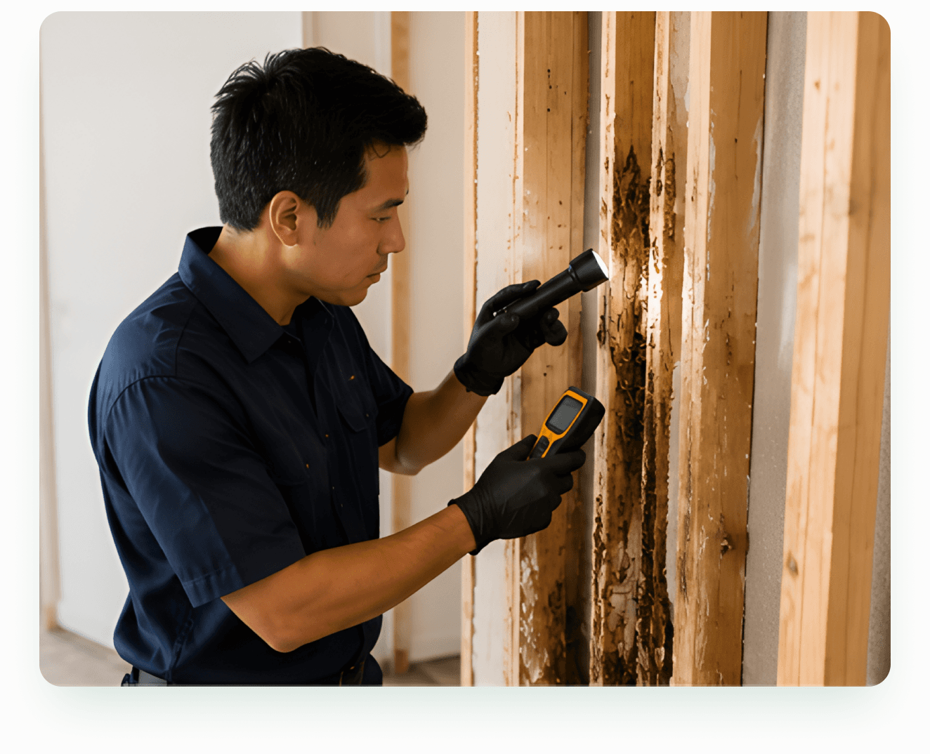 T47 Pest Control technician conducting a professional termite inspection in Melbourne