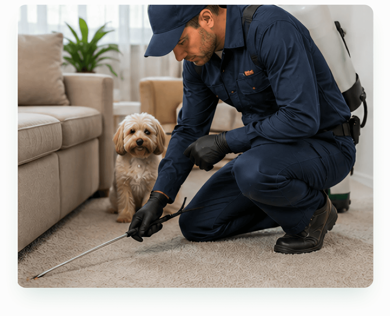 T47 Pest Control technician providing professional flea control in Melbourne