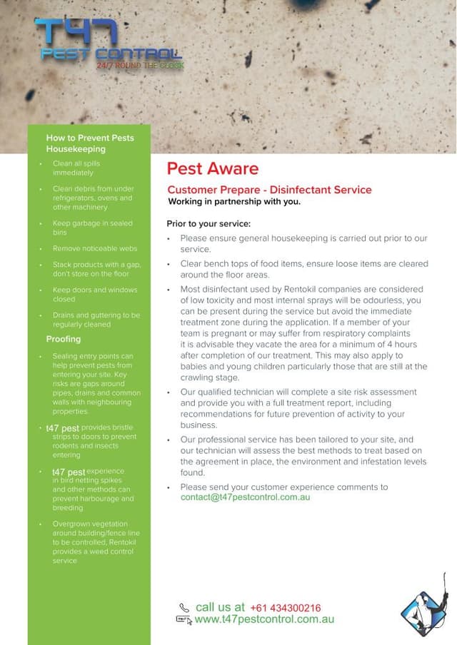 Preview of Disinfectant Services