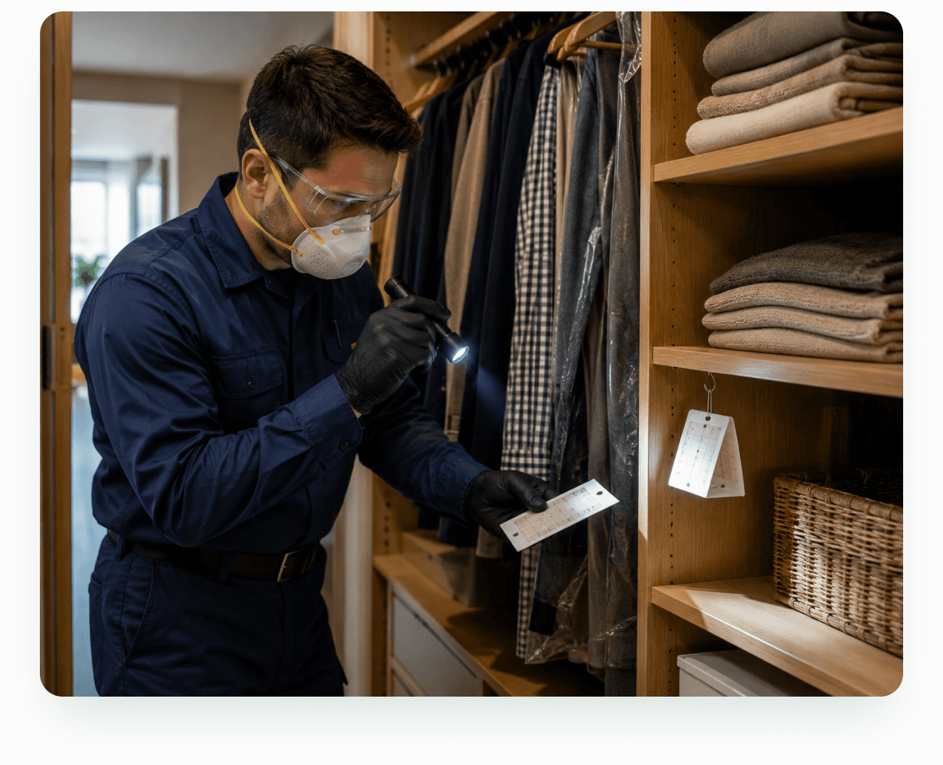 T47 Pest Control technician providing professional moth control in Melbourne