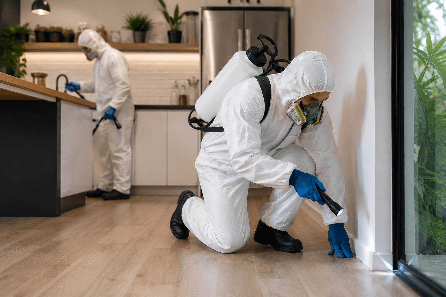 T47 Pest Control technician conducting a professional pest inspection in Melbourne