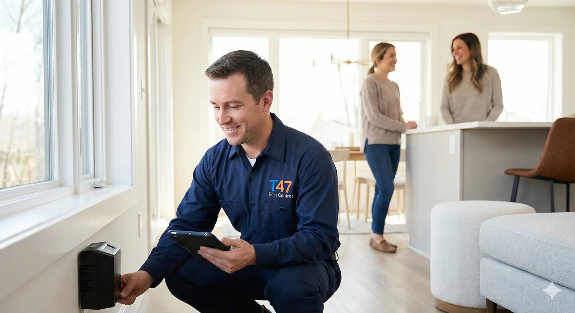 Rodent monitoring and follow-up service