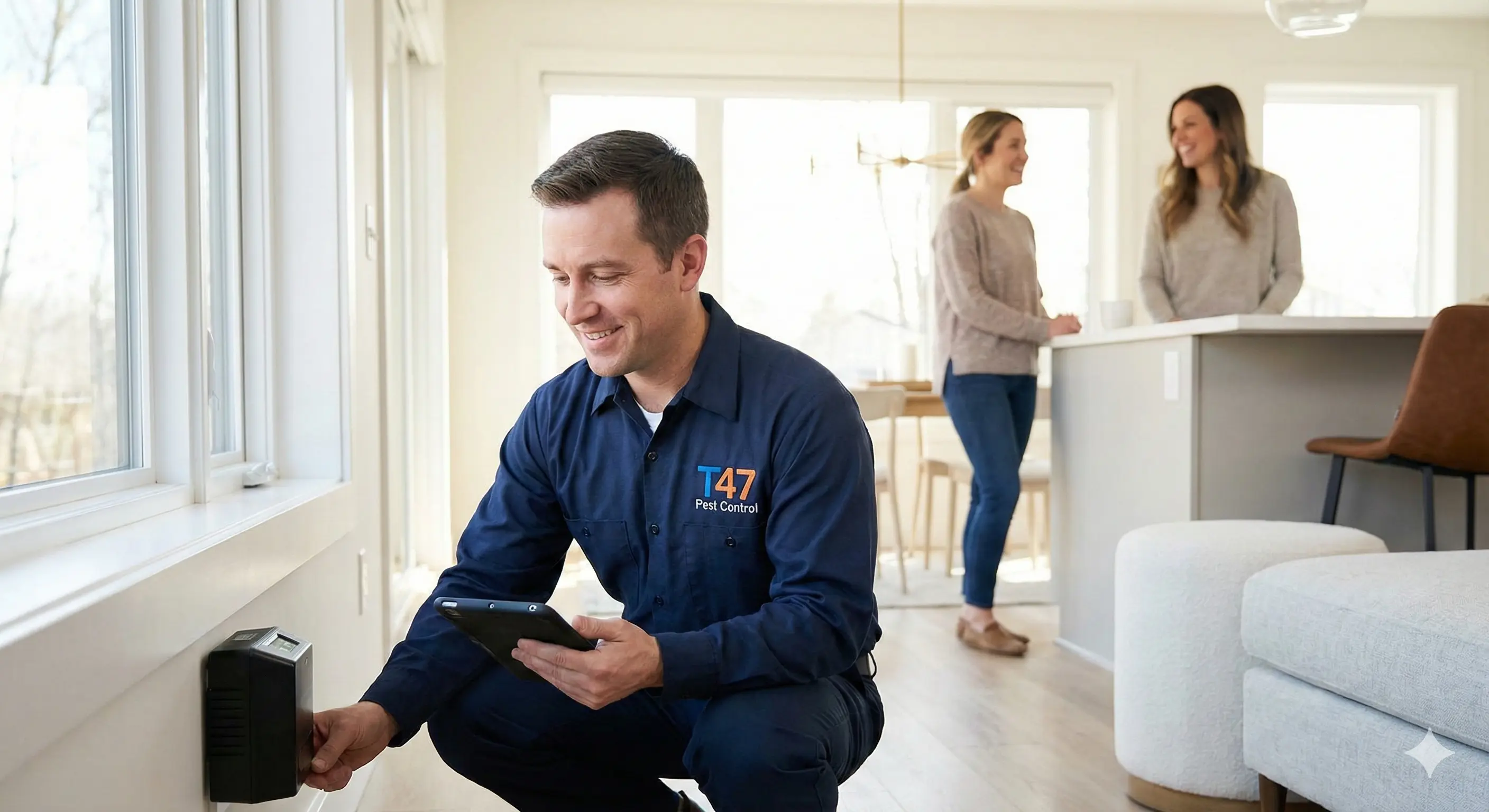 Rodent monitoring and follow-up service