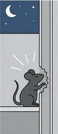 Scratching sounds in walls or ceilings at night