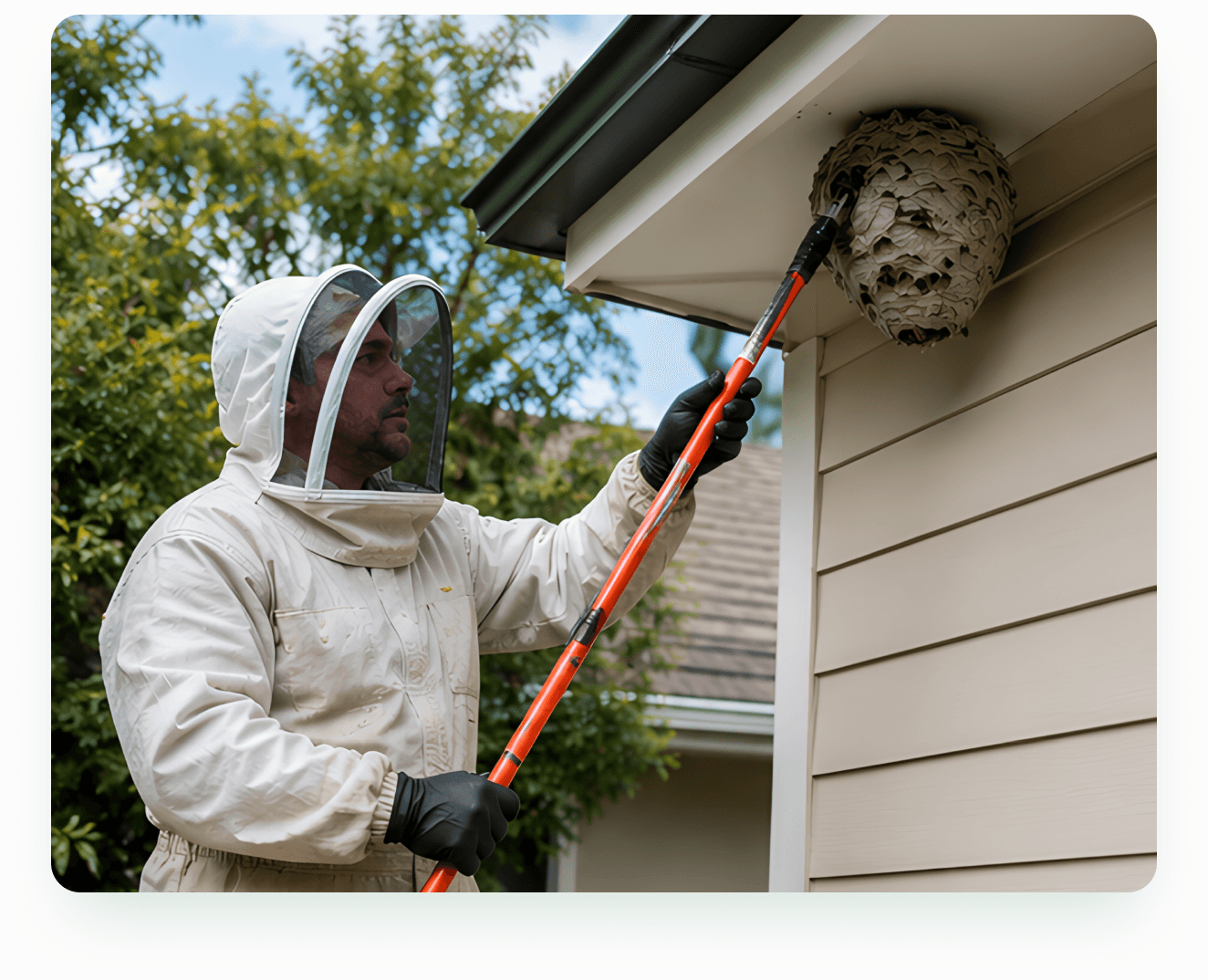 T47 Pest Control technician providing professional wasp control in Melbourne